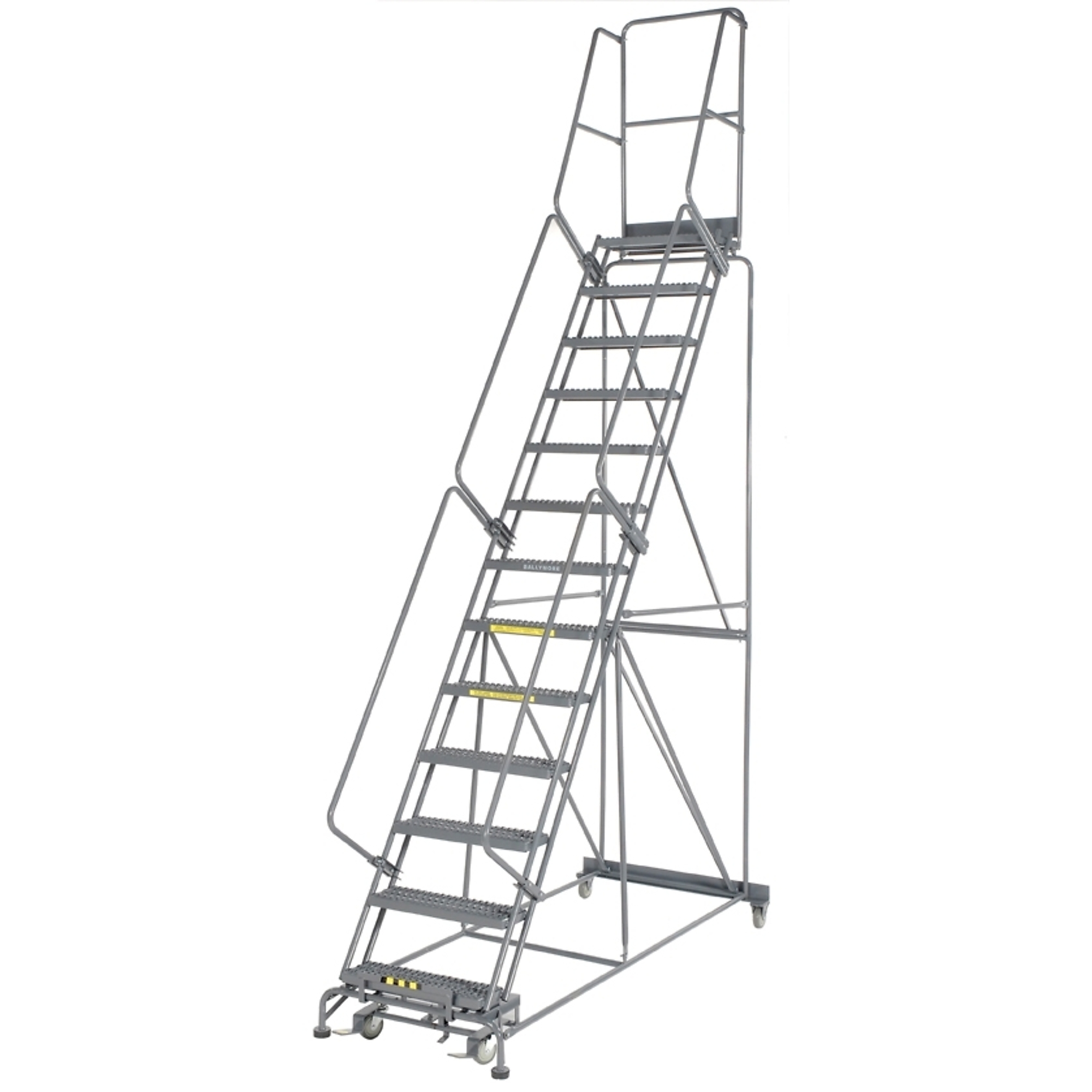 Ballymore, Rolling Ladder, Overall Height 163 in, Steps 13, Material Steel, Model# 134014G